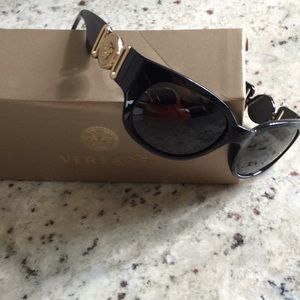 Black and Gold Versace glasses